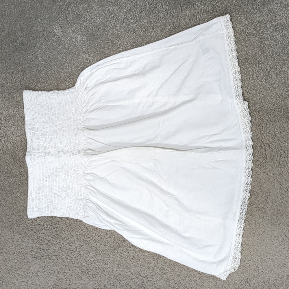 Shirred strapless top, XL